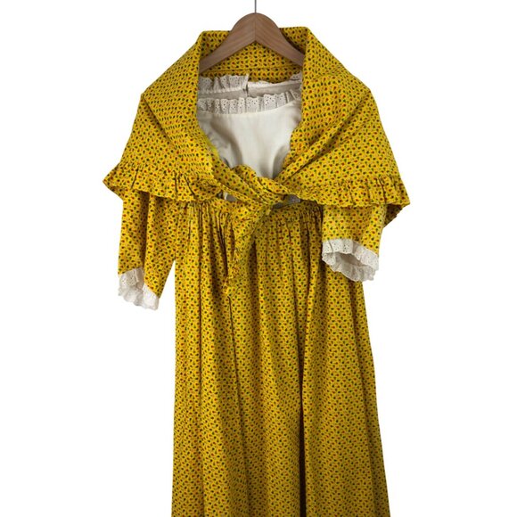 Vintage 70s Hickory Farms Employee Uniform Handmade Prairie Dress Costume Set - Picture 6 of 16